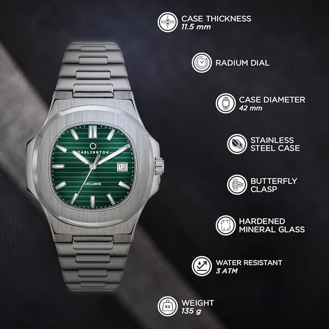 Men's watches - Carlington Stainless Steel Analog Wrist Watch