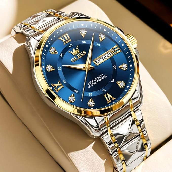 Men's watches - OLEVS Diamond Analog Quartz